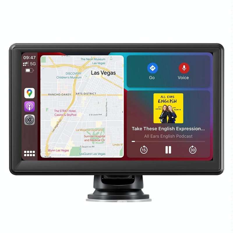 X70-1 Car 7 inch IPS Portable Smart Screen Wireless Screen Projection Carplay Android Auto(Black)