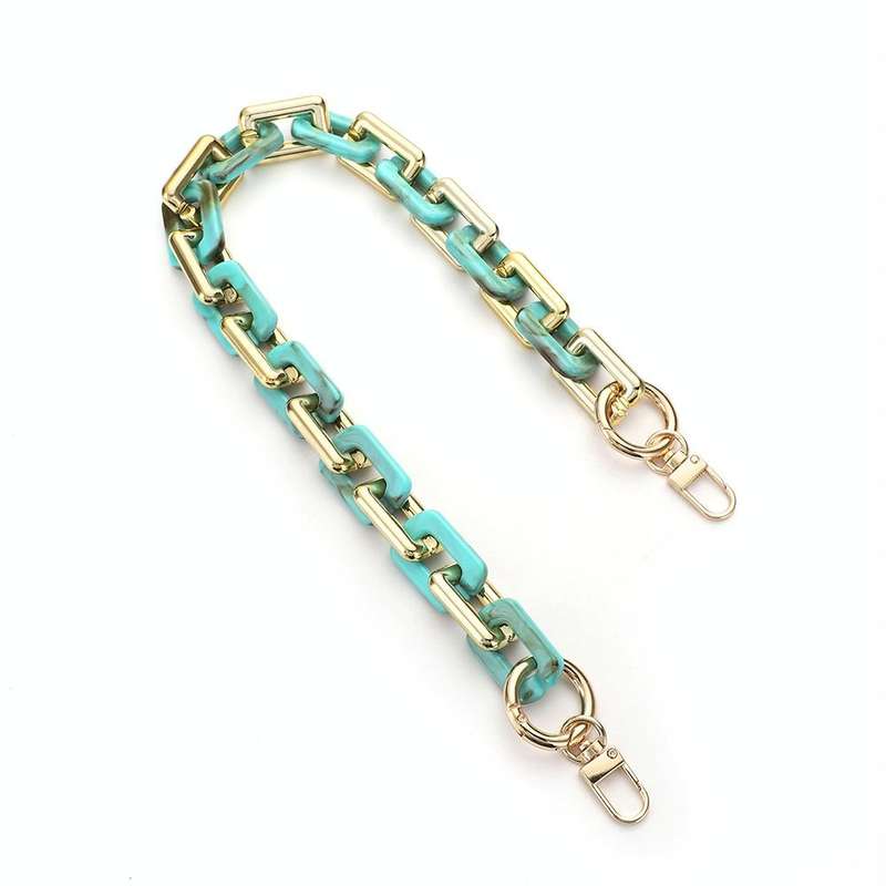 Retro Mobile Phone Chain Lanyard Tortoiseshell Acrylic Resin Bag Chain with Spacer, Spec: L205-LS...