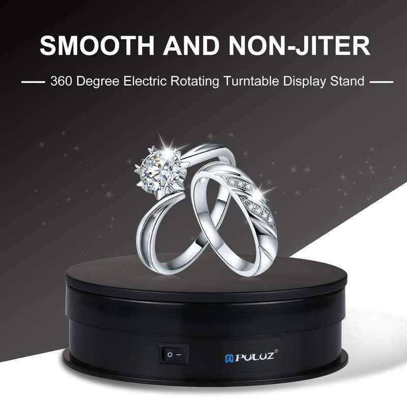 PULUZ 15cm USB Electric Rotating Turntable Display Stand Video Shooting Props Turntable for Photo...
