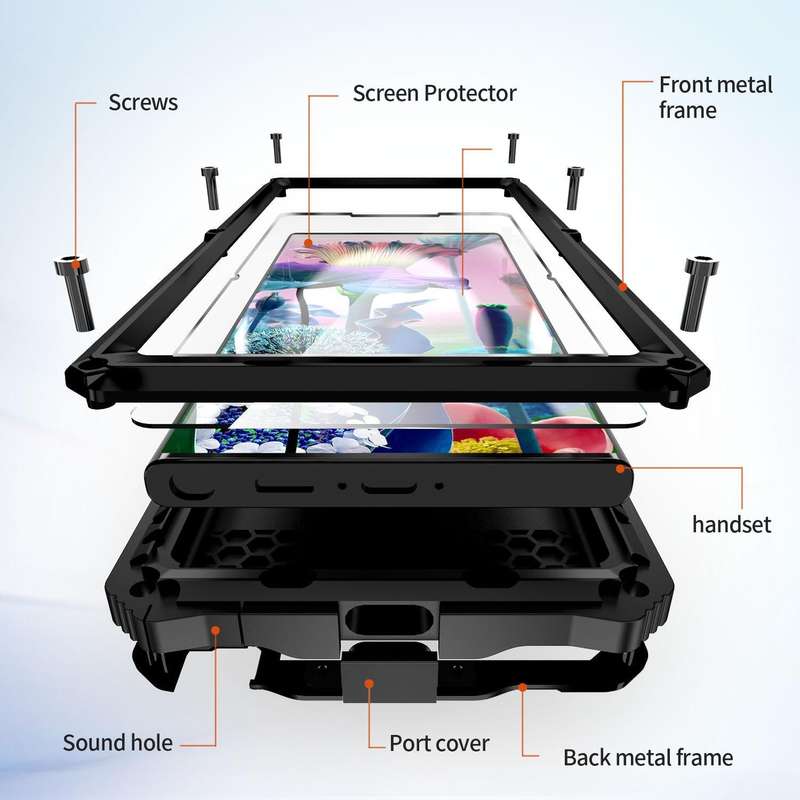 For Samsung Galaxy S23 Ultra 5G R-JUST RJ-56 3rd Gen Life Waterproof Dustproof Shockproof Phone C...