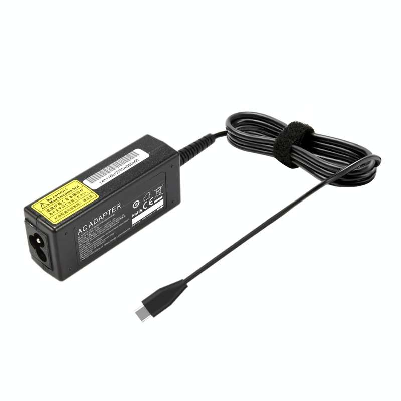 For ThinkPad X280 T480s T580 45W 20V 2.25A USB-C / Type-C Laptop Power Adapter