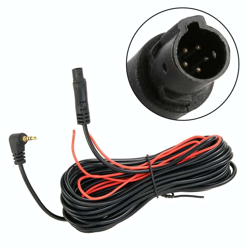 5.5m Universal Car 5P Reversing Camera Extension Cord Rearview Mirror Vehicle Traveling Data Reco...