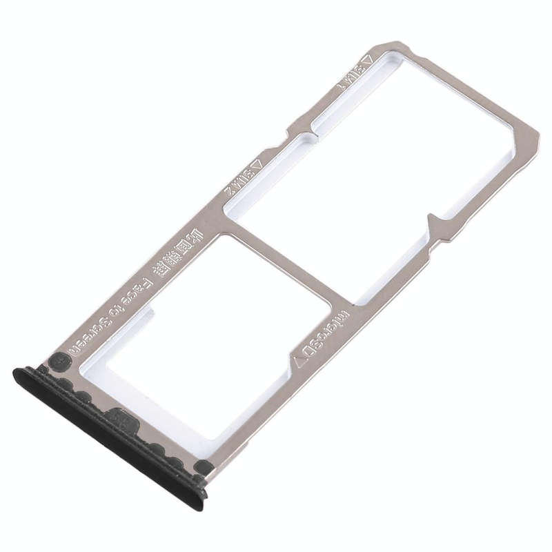 For OPPO A3 2 x SIM Card Tray + Micro SD Card Tray (Black)