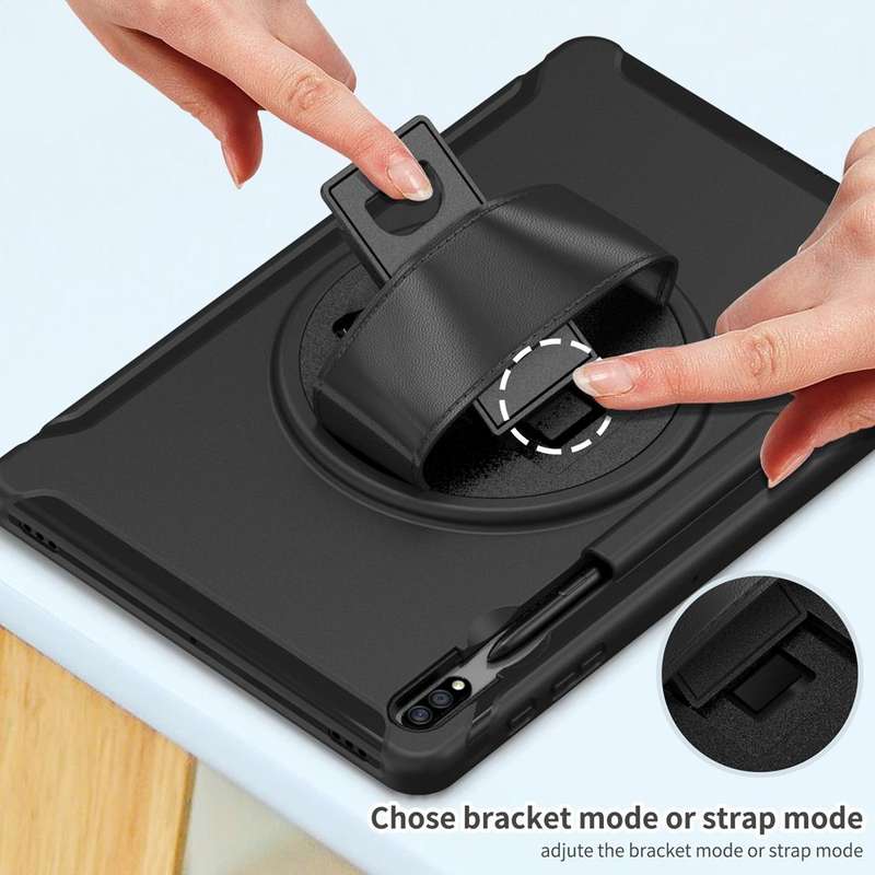 For Samsung Galaxy Tab S7 FE 12.4 inch T730 360 Degree Rotation PC+TPU Protective Cover with Hold...