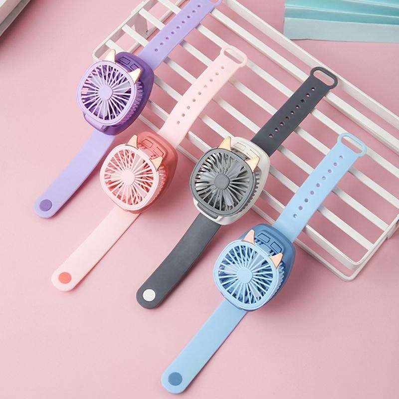 Watch Handheld Mini Fan(Purple)