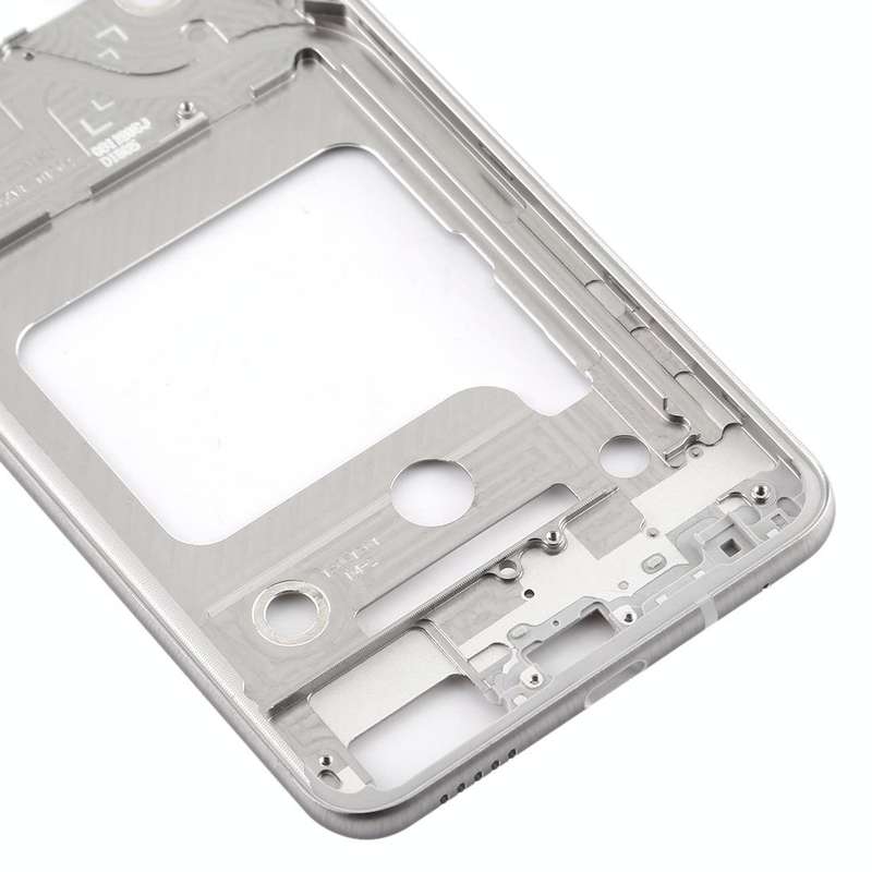 Front Housing LCD Frame Bezel Plate for LG V35 ThinQ (Silver)