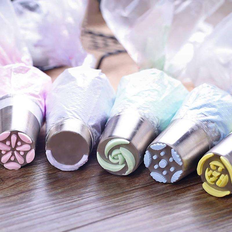 7PCS/Set Stainless Steel Laminating Nozzle Set Cake DIY Laminating Nozzle Set Baking Tools