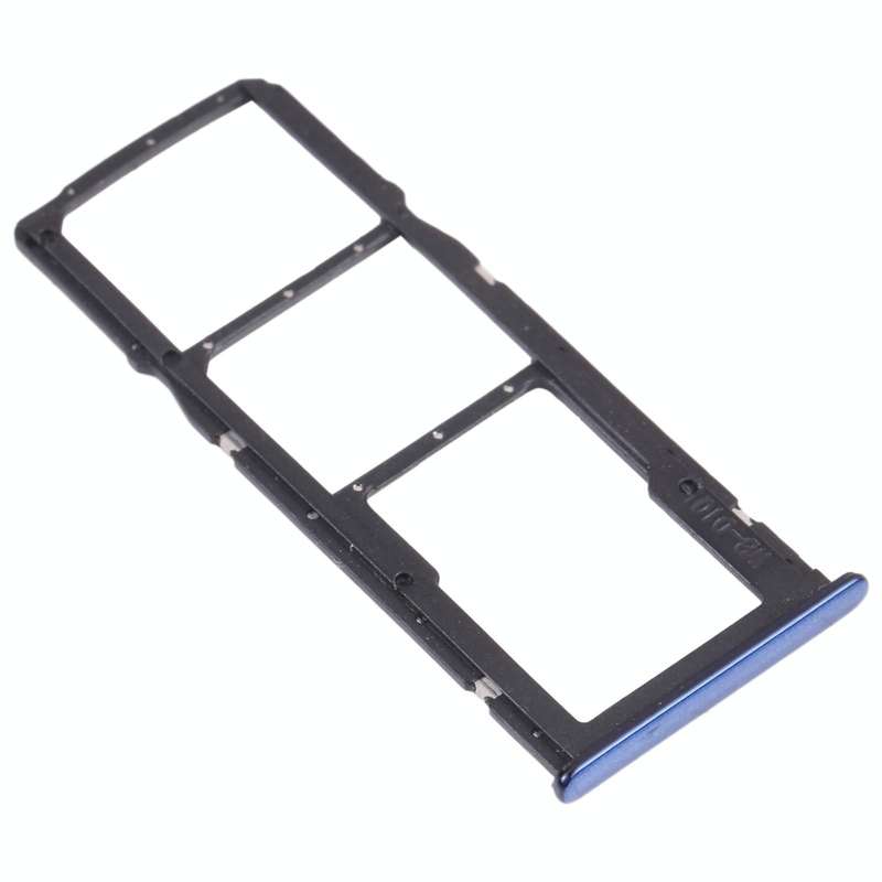 SIM Card Tray + SIM Card Tray + Micro SD Card Tray for Huawei Y7 Pro 2018 (Blue)