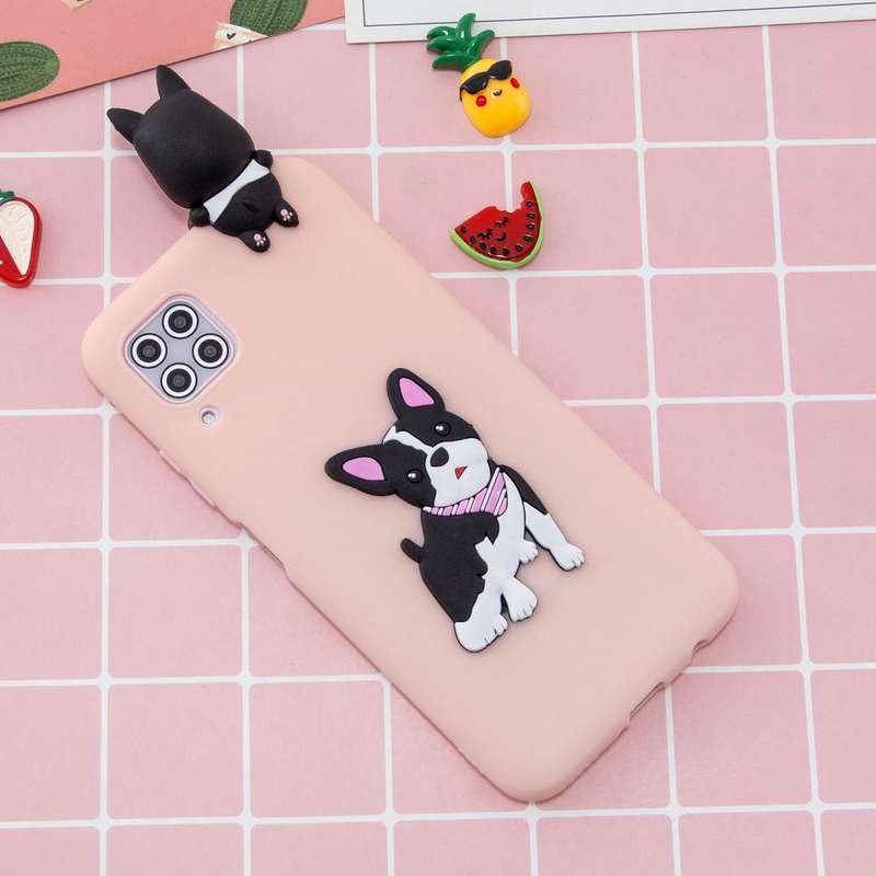 For Huawei P40 Lite Shockproof 3D Lying Cartoon TPU Protective Case(Cute Dog)