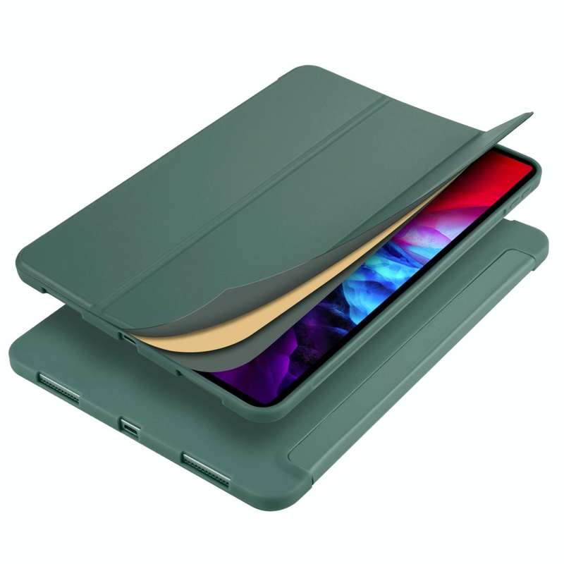 For iPad Pro 11 (2020) 3-folding Horizontal Flip PU Leather + Shockproof Honeycomb TPU Tablet Cas...