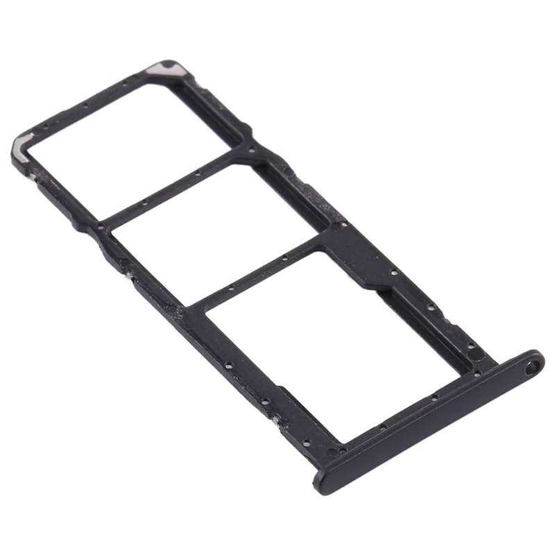 SIM Card Tray + SIM Card Tray + Micro SD Card Tray for Huawei Y8s (Black)