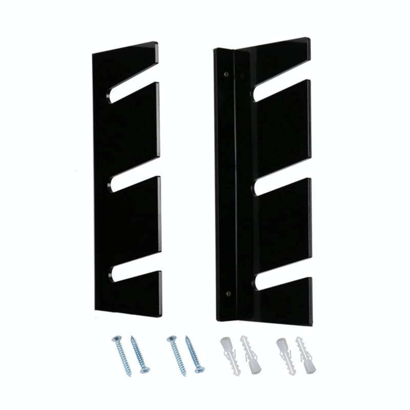 YX076 Wall Mount Four Wheel Skateboard Storage Bracket(Black)