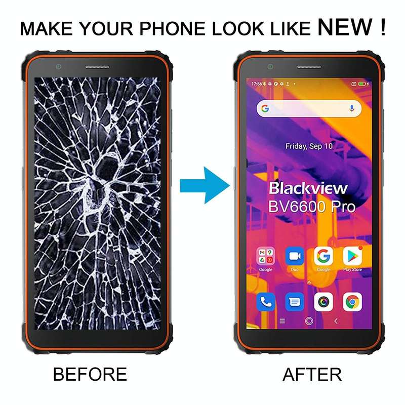Original LCD Screen for Blackview BV6600 Pro with Digitizer Full Assembly (Black)