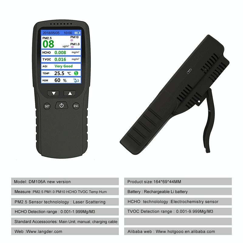 DM106A Indoor Haze Dust Formaldehyde Air Quality Detector