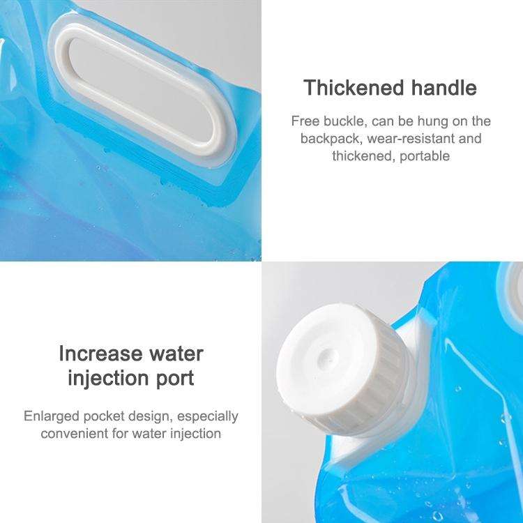PE Water Bag For Portable Folding Water Storage Lifting Bag for Camping Hiking Survival Hydration...