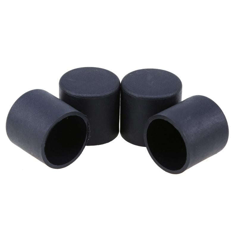 100 PCS Plastic Chair Feet Protectors Black Anti-skid Furniture Legs Table Base Cap Floor Protect...