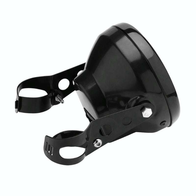 Motorcycle 7 Inch LED Headlamp Angel Ring Steering Function With Bracket(Shock Absorber Diameter ...
