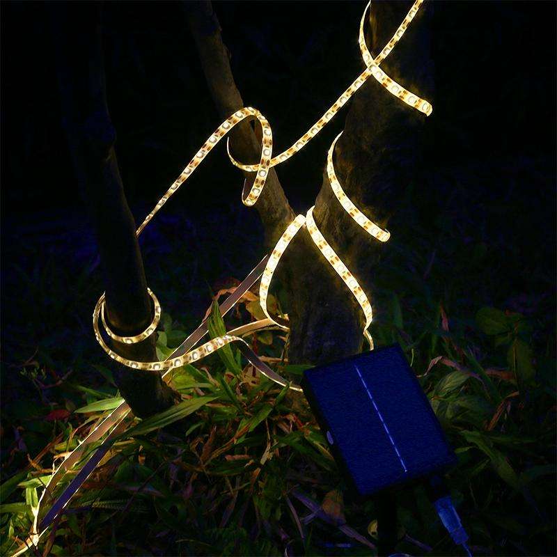 TYN002 5m 150 LEDs Solar Powered Garden Decoration LED Light Strip (Red Light)