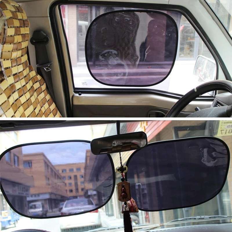 2 PCS Car Auto Sun Shades Side Window Sunshade Cover Block Static Cling Visor Shield, Size: 45cm37cm