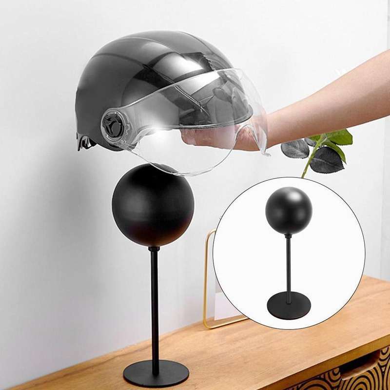 Motorcycle Helmet Rack Hat Storage Rack Suitable for Various Helmets(Floor Style)