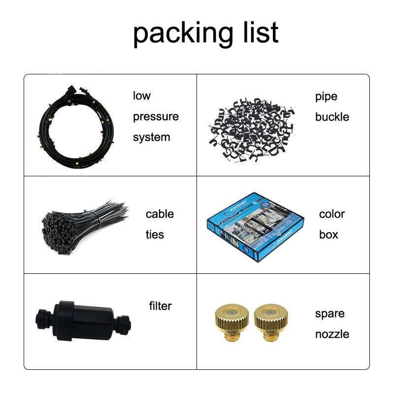 HG-20 Garden Irrigation Outdoor Animal Enclosure Low Pressure Spray Cooling System, Specification...
