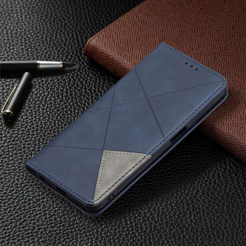 For OPPO A74 5G / A93 5G / A54 5G Rhombus Texture Horizontal Flip Magnetic Leather Case with Hold...