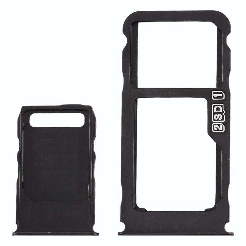 SIM Card Tray + SIM Card Tray + Micro SD Card Tray for Nokia 3.1 Plus (Blue)