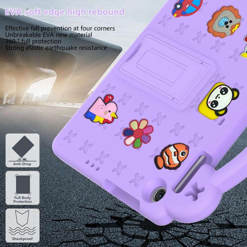 For Lenovo Tab M10 3rd Gen TB328FU / TB328XU 2022 10.1 Handle Kickstand Children EVA Shockproof T...