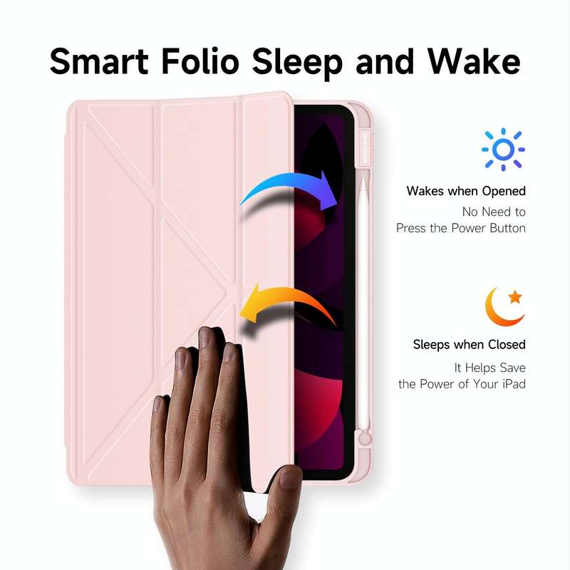 For iPad Air 2020 / Air 2022 / Air 11 2024 DUX DUCIS Magi Series Shockproof Tablet Case(Pink)