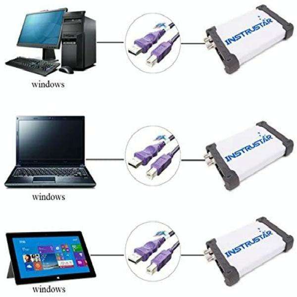ISDS205A Multifunctional 20M Bandwidth 48MGS/s USB Virtual Digital Oscilloscope PC Spectrum Analy...