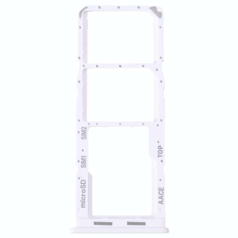 For Samsung Galaxy A13 SM-A135 Original SIM Card Tray + SIM Card Tray + Micro SD Card Tray (White)