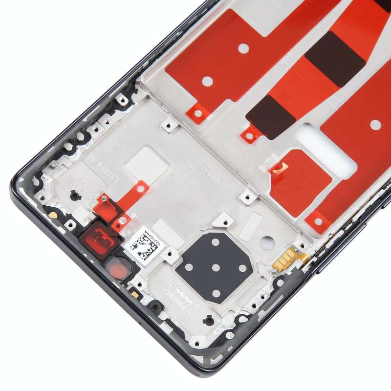For Honor 80 Front Housing LCD Frame Bezel Plate(Black)