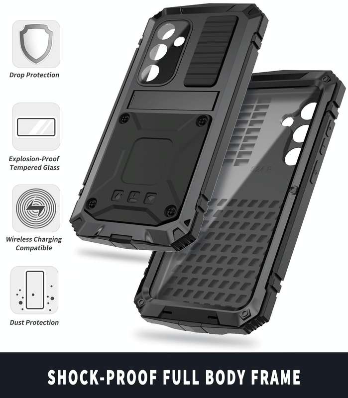 For Samsung Galaxy S24 5G R-JUST Life Waterproof Dustproof Shockproof Phone Case(Black)