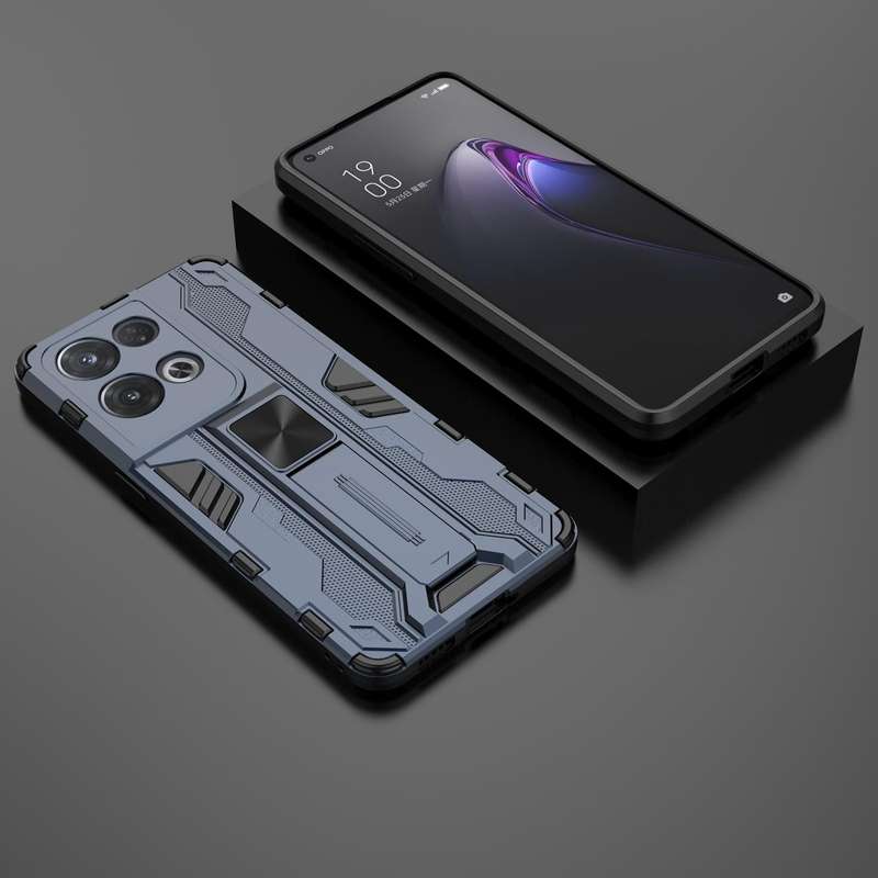 For OPPO Reno8 Pro 5G Supersonic PC + TPU Shock-proof Phone Case(Blue)