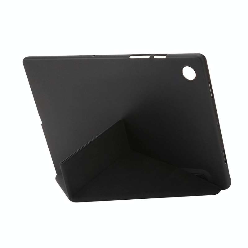For Samsung Galaxy Tab A8 10.5 2021 Deformation Transparent Acrylic Horizontal Flip PU Leather Ta...