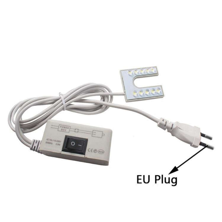 LED Sewing Machine Light U-shaped Bright Magnet Work Energy Saving Light(EU Plug)