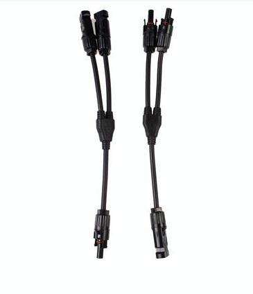 1 Pair MC4 Branch Y Adapter Connectors M/M/F and F/F/M for Solar Panels Cable(mc4)