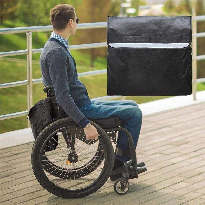 LYHSND-1 Outdoor Portable Wheelchair Hanging Storage Bags(Black)