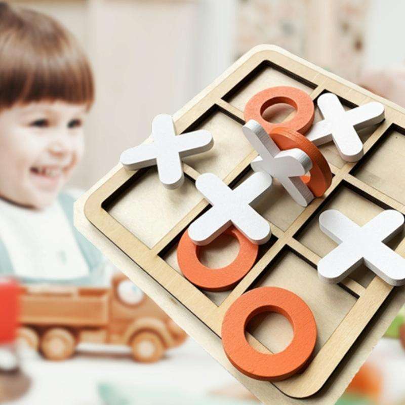 5 PCS Tic TAC Toe Kids Gift Board Game Developing Noughts And Crosses Table Game, Random Style De...