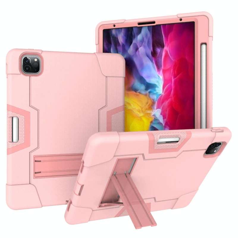 For iPad Pro 11 inch 2021 / 2020 Contrast Color Robot Shockproof Silicon + PC Protective Tablet C...
