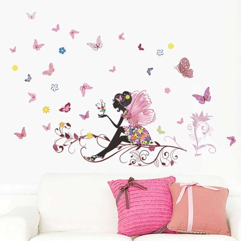 Removable Butterfly Fairy Bedroom Living Room Wall Sticker