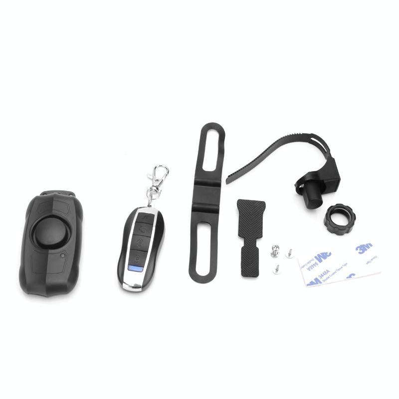 Bicycle Lock Anti-theft Anti-lost USB Charging Wireless Remote Control Vibration Alarm Detector S...