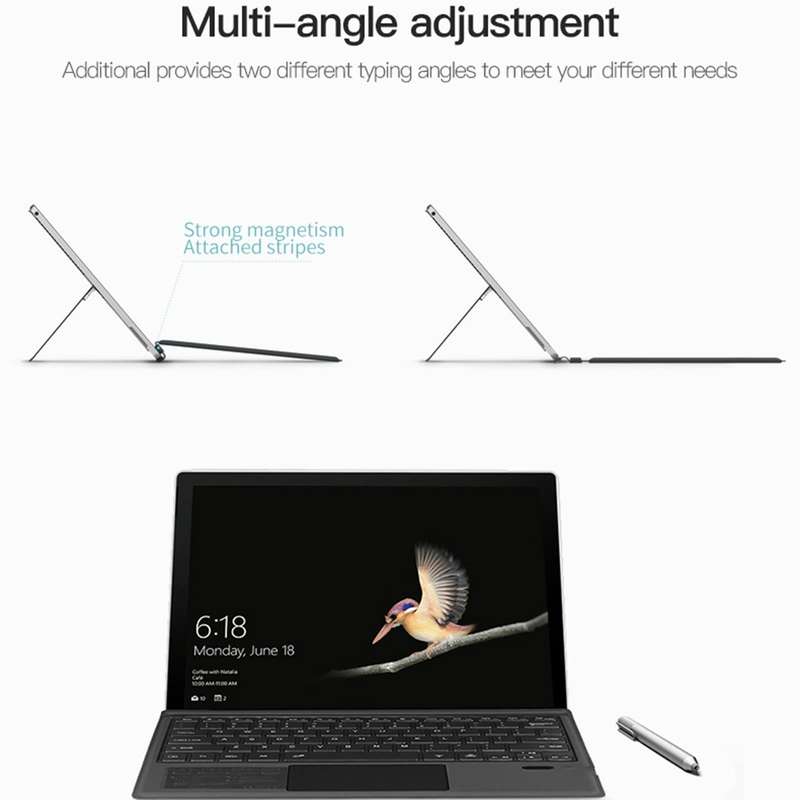 For Microsoft Surface Go1 / 2 / 3 Magnetic Bluetooth Keyboard with backlight