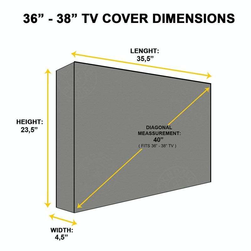 Outdoor TV Waterproof and Dustproof Universal Protector Cover, Size:40-42 inch