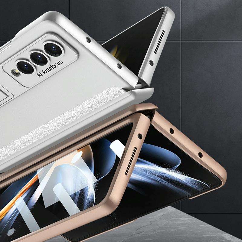 For Samsung Galaxy Z Fold4 GKK Integrated Magnetic Hinge Folding Phone Case(Black)