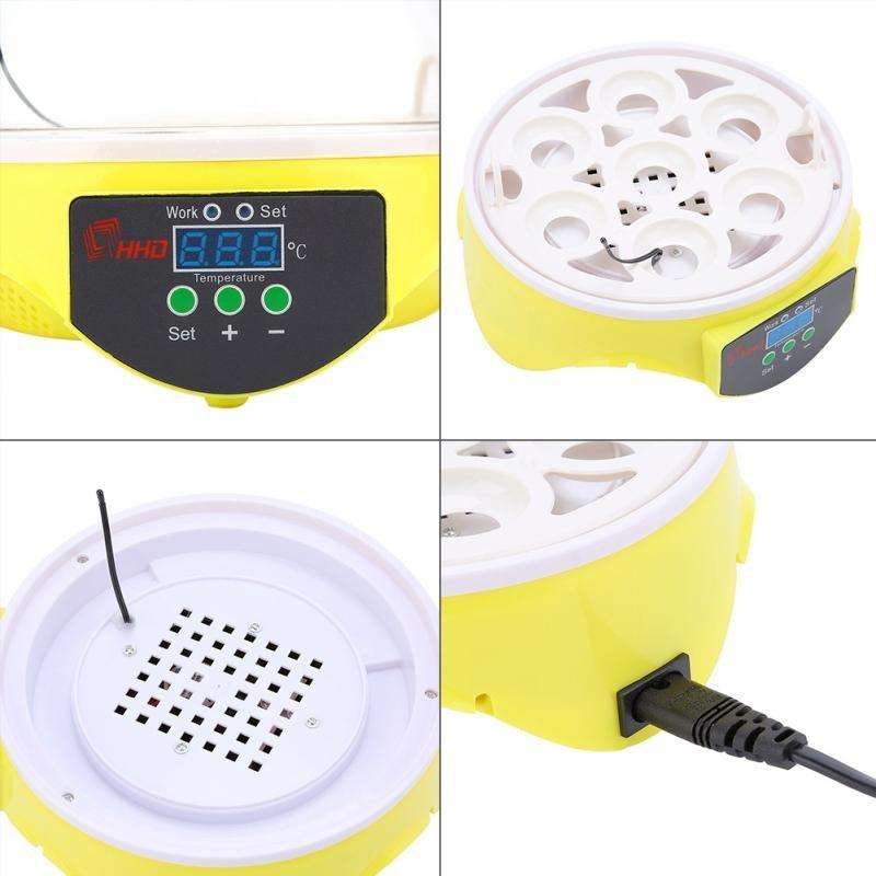 YZ9-7 Egg Capacity Incubator Electronic Incubator Tool Hatcher