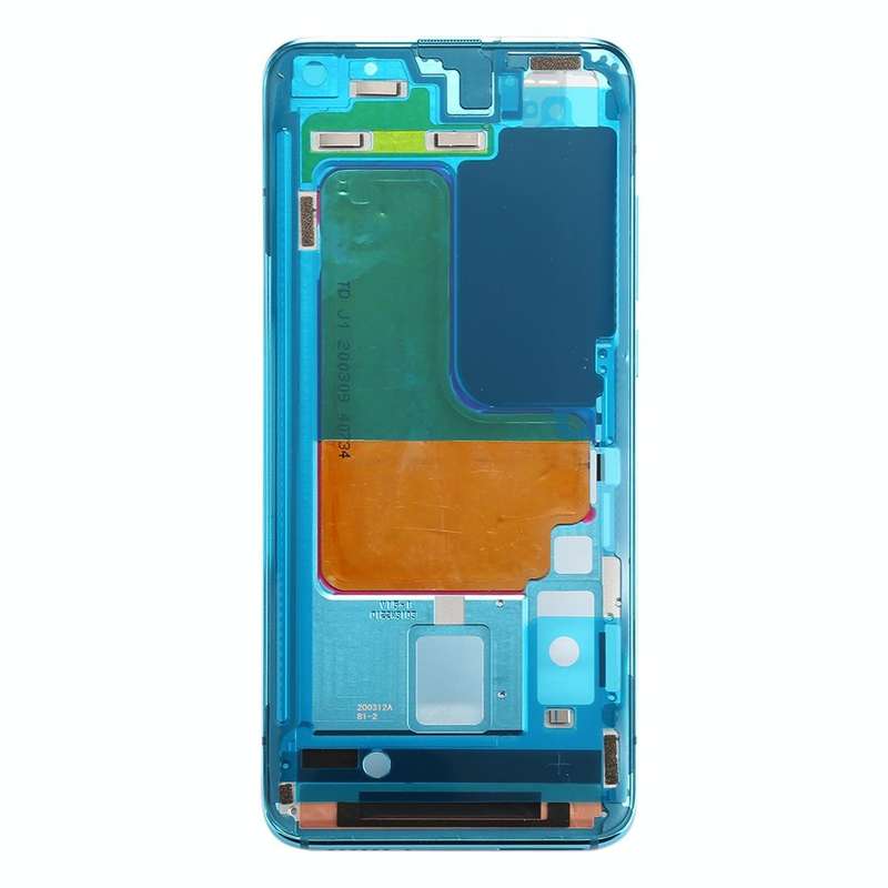 Front Housing LCD Frame Bezel Plate for Xiaomi Mi 10 5G / Mi 10 Pro 5G(Blue)