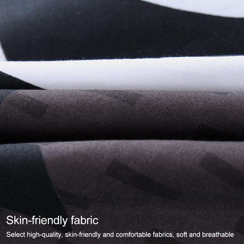 4 PCS/Set Bedding Set Happy Family Pattern Duvet Cover Flat Sheet Pillowcase Set, Size:1.8M(Panda...