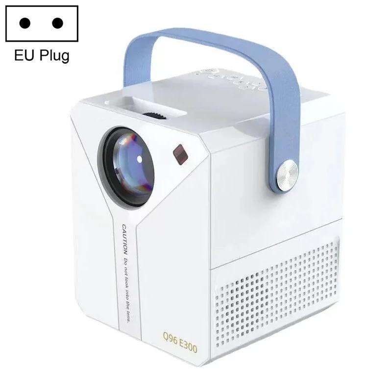 Q96 E300 Intelligent Portable HD 4K Projector, EU Plug, Specification:Android Version(White)