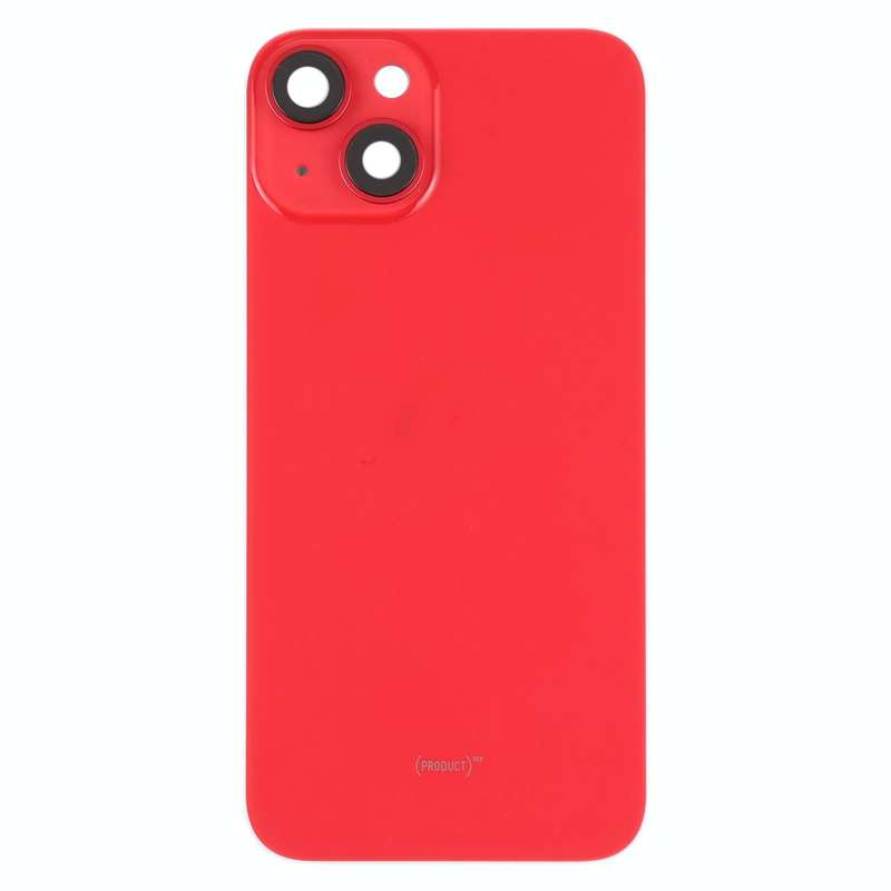 For iPhone 14 Back Housing Cover with Camera Lens(Red)